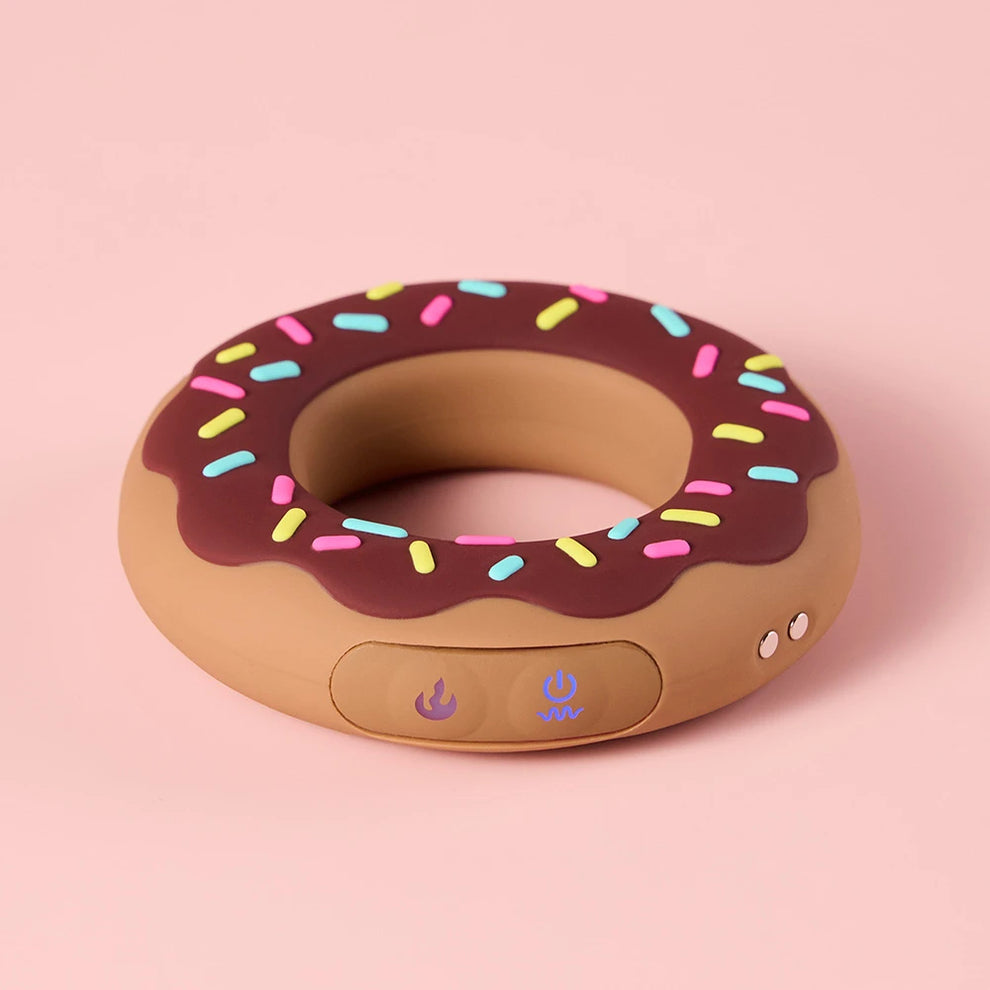 Doughnut Heating Vibrating Cock Ring