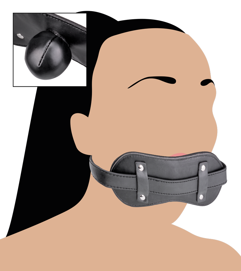 100% faux leather ball gag