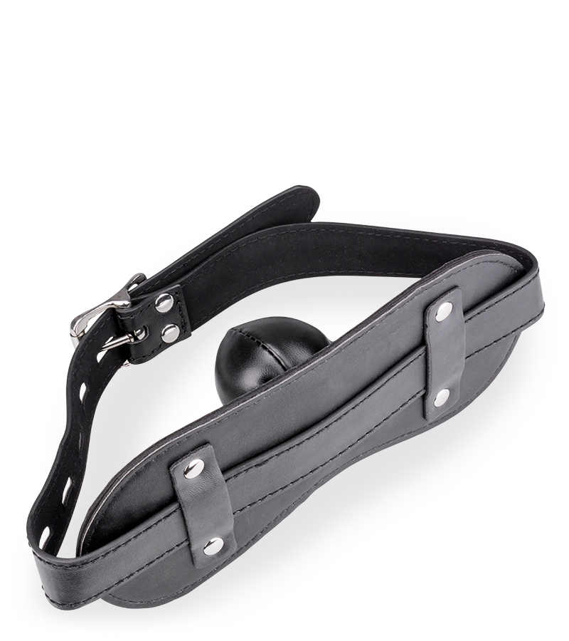 100% faux leather ball gag