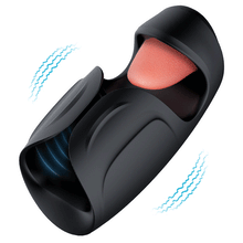 Load image into Gallery viewer, 10 Vibrating Tongue Patterns Dual Action Penis Training Vibrator