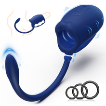 Load image into Gallery viewer, 3 in 1 Penis Vibrator Male Masturbator with Detachable Butt Plug and Cock Ring