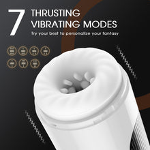 Load image into Gallery viewer, Wearable 7 Thrusting &amp; Vibrating Heating Vocable Multifunctional Masturbator