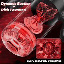 Load image into Gallery viewer, Wine &amp; Beauty Handle Design 9 Thrusting &amp; Rotating 9 Suction Adult Toys Mens Masturbator