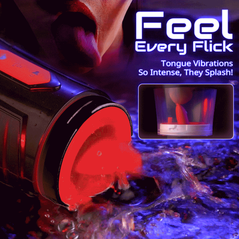 LickMe Phone Holder 4 Suction 7 Tongue-Licking Voice Function Masturbator