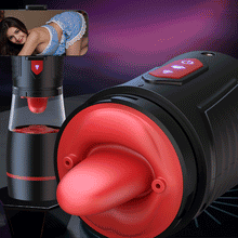 Load image into Gallery viewer, LickMe Phone Holder 4 Suction 7 Tongue-Licking Voice Function Masturbator