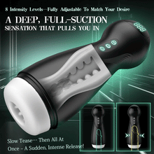 Load image into Gallery viewer, SolaceX Intense Suction &amp; Vibration Pleasure Male Masturbator