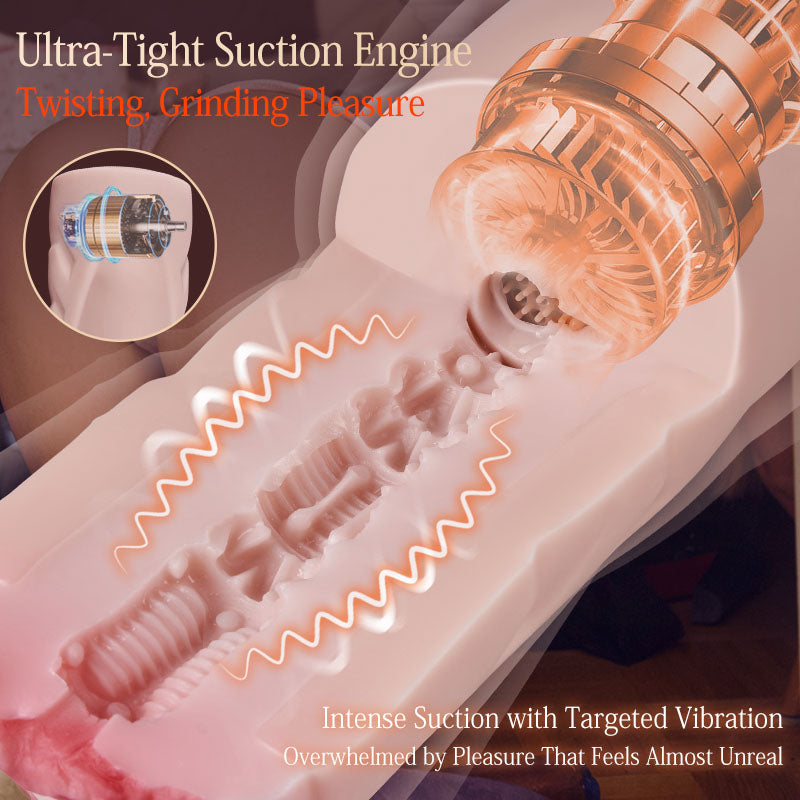Vacuum Momoka 5 Suction 5 Vibration Realistic Vaginal Electric Masturbator