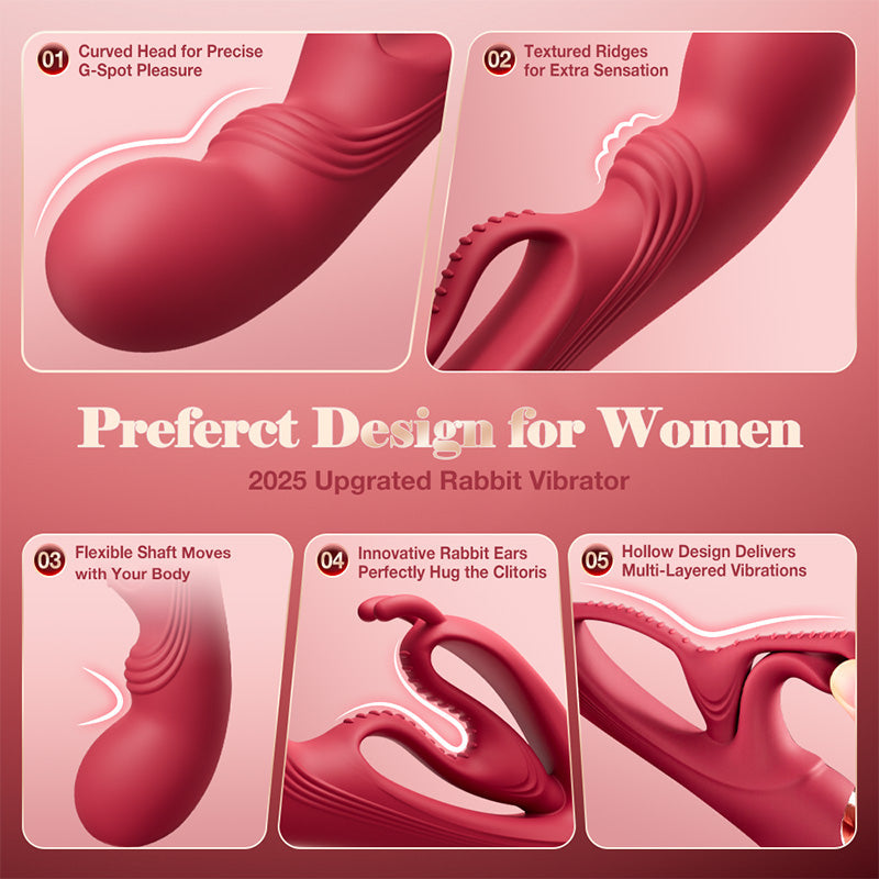 3 in 1 Buniva Rabbit Vibrator Sex Toys for Women