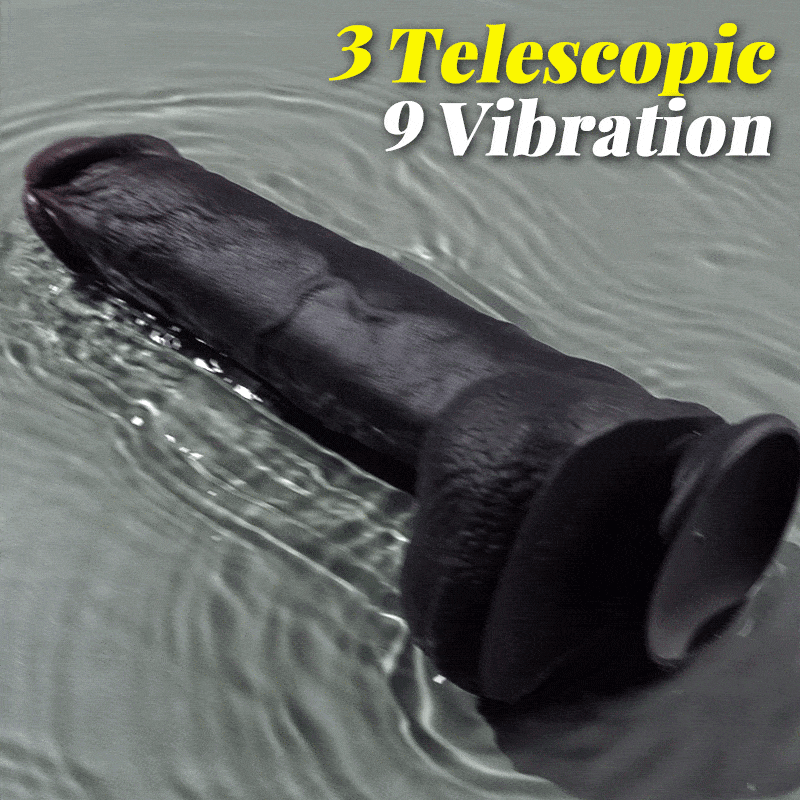 Maurice - Large Size Thrusting Vibration Heating Brown Dildo For Men Women