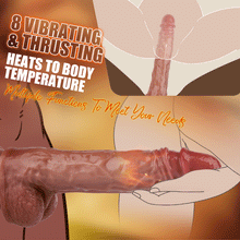 Load image into Gallery viewer, Adjustable Strap-on Thrusting Vibrating Heating Dildo Detachable Harness With Suction Cup