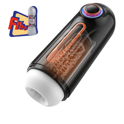 5-in-1 Thrusting & Vibrating Masturbator Cup with 4 Suction Modes