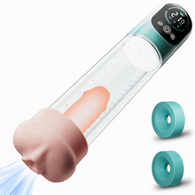 Load image into Gallery viewer, Electric Penis Pump with mini Pocket Pussy 2 in 1 Vacuum Pump for ED Treatment with 5 Suction Modes