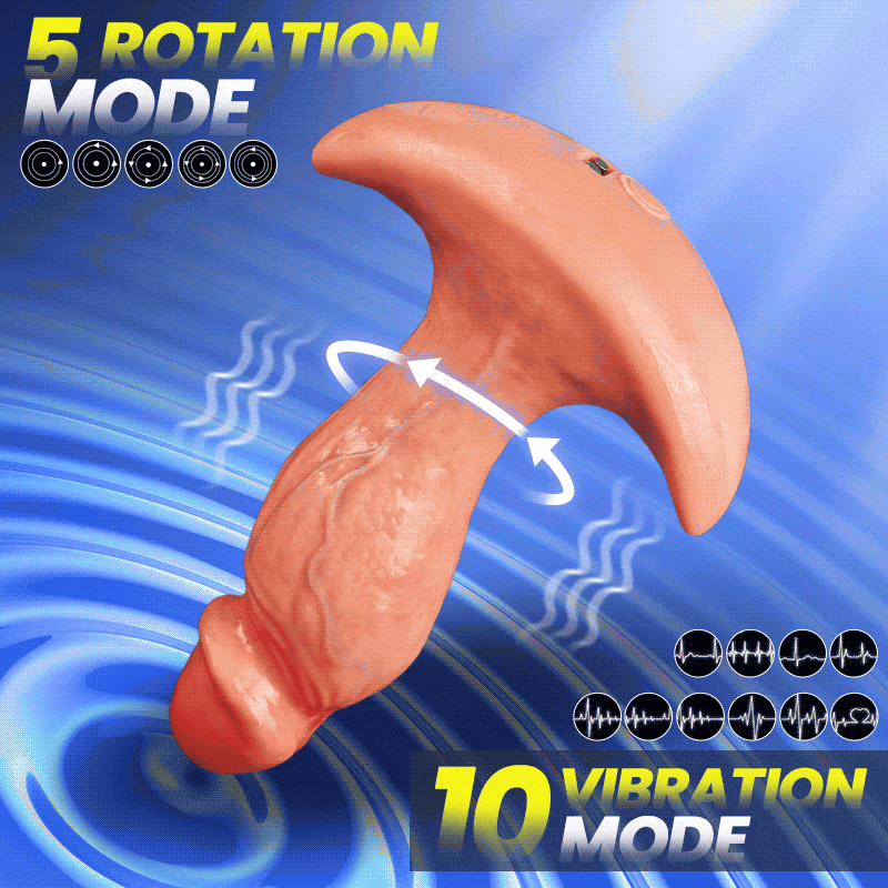 APP & Remote Control 360° Rotating Vibrating Butt Plug Anal Dildo