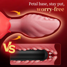 Load image into Gallery viewer, Sera - Tongue-Shaped 360° Rotating Anal Plug with Rose Base for Women &amp; Men