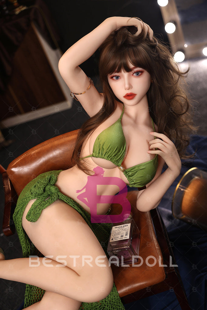 US Stock - YAMIEE Niva 163cm SNK40 Natural Skin TPE Sex Doll Jelly Breast Adult Love Doll (Free 2ND Head)