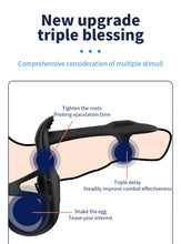 Load image into Gallery viewer, Cock Ring 12 Frequency Penis Vibration Clitoris G-spot Stimulation Couple Sex Toy