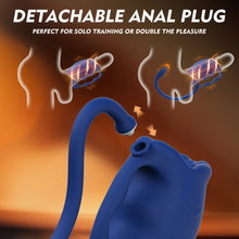 Load image into Gallery viewer, 3 in 1 Penis Vibrator Male Masturbator with Detachable Butt Plug and Cock Ring