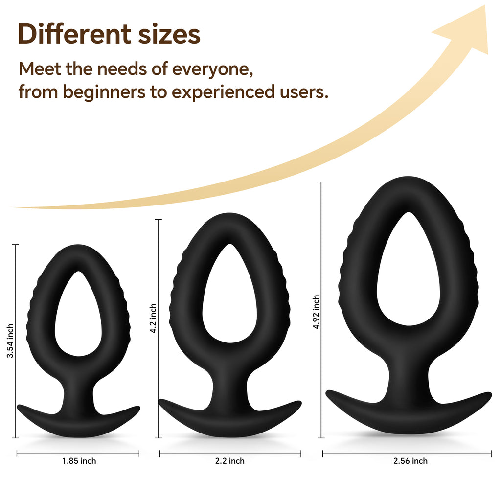 Pop Plugs 3 Piece Silicone Anal Trainer Set