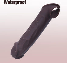 Load image into Gallery viewer, Black  Penis Sleeve Vibrating Cock Sleeve