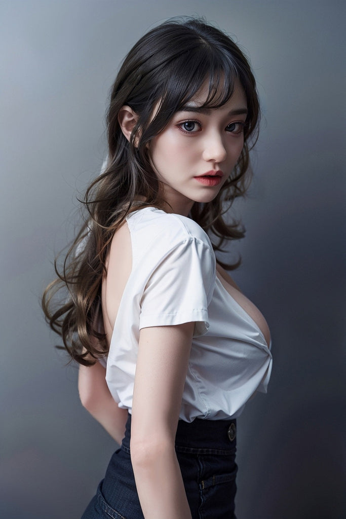 US Stock - RIDMII Miranda Plus Unique Design Silicone ROS Head Love Doll TPE Body Realistic BBW Movable Jaw Sex Doll