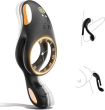 Load image into Gallery viewer, 4 in 1 Vibrating Double  Cock Ring with 10 Vibrating Modes