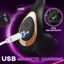 Load image into Gallery viewer, Prostate Massager Anal Toys with Penis Ring 9 Swing Rolling Vibrating Butt Plug