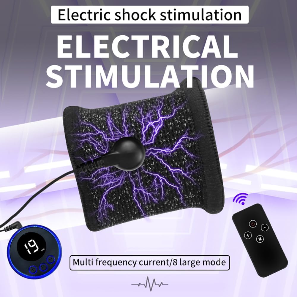 Electro Shock Adjustable Dual Penis Ring Testicle Ring Set
