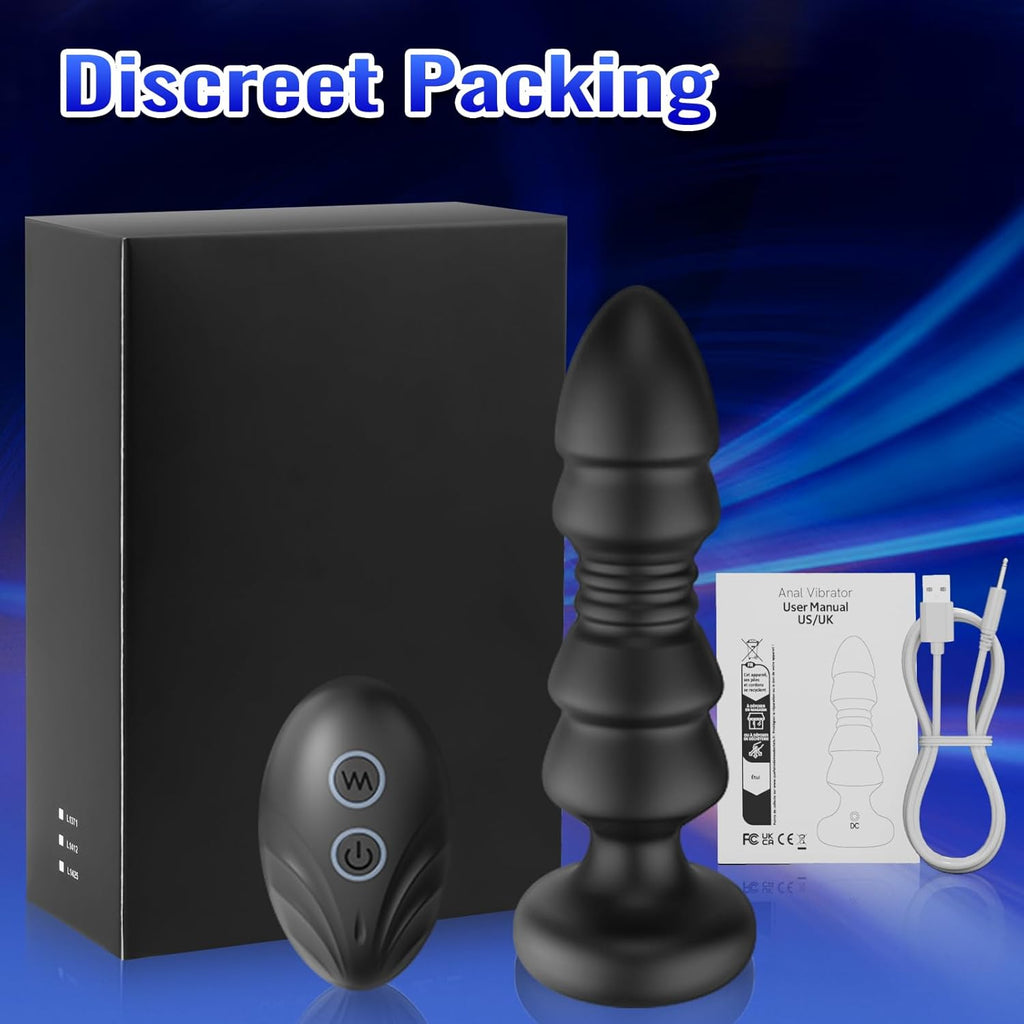 APP Remote Control 12 Vibrating & Thrusting Prostate Massager Anal Toys
