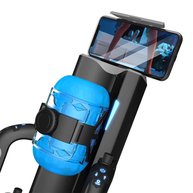 Dark Thunder - Male Masturbator with Adjustable Sleeve and 9 Thrusting Modes