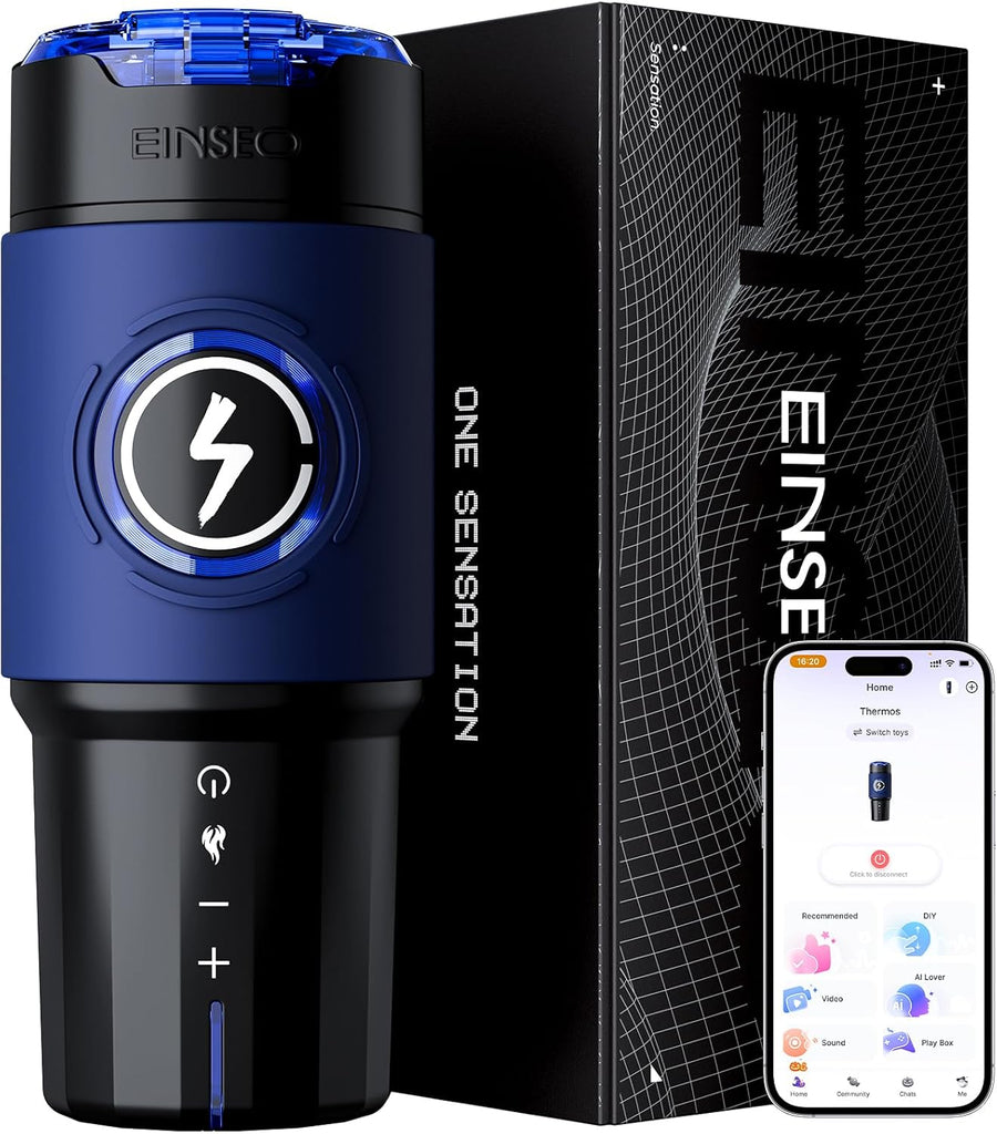 5X Smooth Thrusting Automatic Heating Male Stroker with App Control