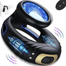 Load image into Gallery viewer, Remote Vibrating Cock Ring Male Sex Toys - Silicone Penis Ring Adult Toys For Men With 10 Intense Vibrations, Stretchy Dual Ring Mens Vibrator for Longer Erections, Male Adult Sex Toys for Men Couples