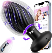 Load image into Gallery viewer, Anal Toys Anal Plug with 7 Rotation &amp; 7 Vibration Anal Vibrators