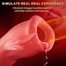 Load image into Gallery viewer, 9X Tongue Licking Mouth-Wrapped Blowjob Male Stroker