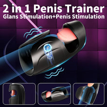 Load image into Gallery viewer, 10 Vibrating Tongue Patterns Dual Action Penis Training Vibrator