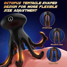 Load image into Gallery viewer, Tentacle Shaped Penis Vibrator - 10 Vibrating 360° Wrapping for Glans Clit Nipple Stimulation