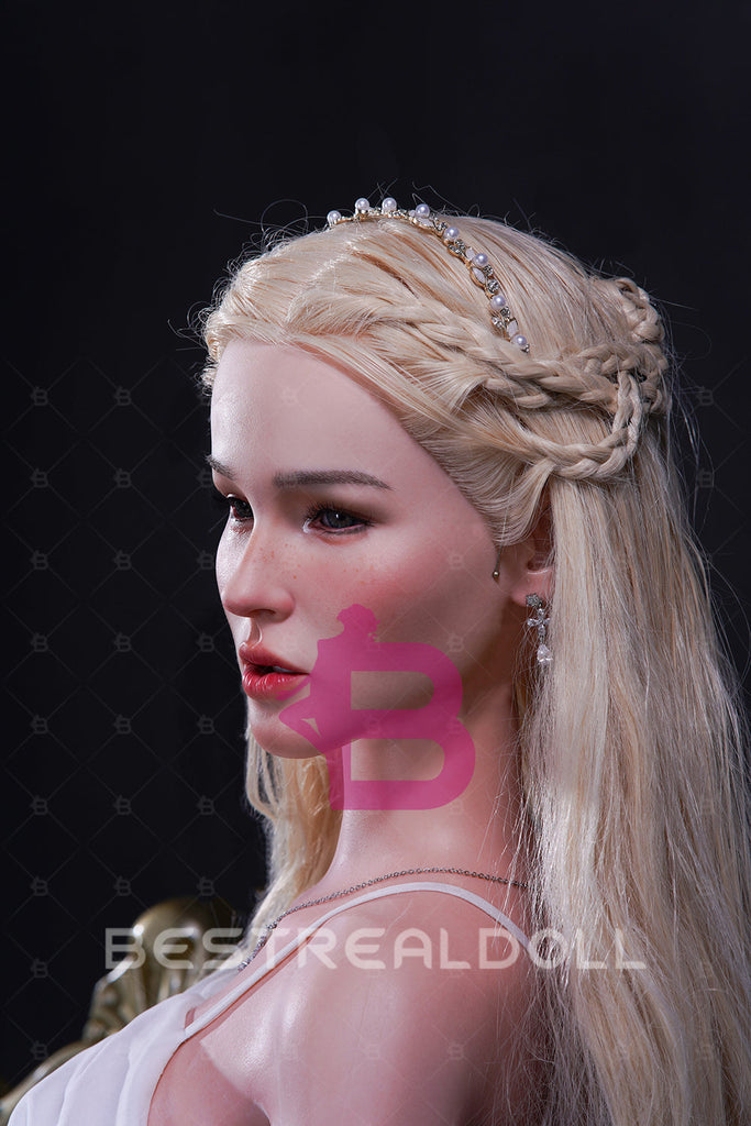 US Stock - YAMIEE Suki Plus 158cm SNK20 Unique Design Silicone ROS Head Sex Doll TPE Body Movable Jaw Adult Love Doll