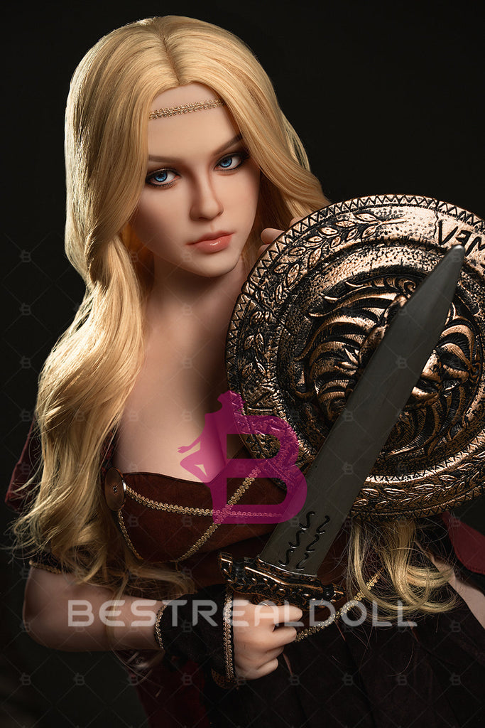 US Stock - YAMIEE Lux 164cm K35 Unqiue Design TPE Sex Doll Medium Boobs Blonde Lady Adult Love Doll (Free 2ND Head)