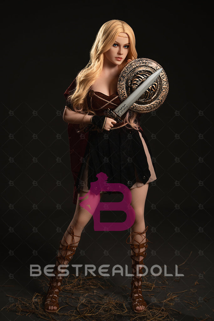 US Stock - YAMIEE Lux 164cm K35 Unqiue Design TPE Sex Doll Medium Boobs Blonde Lady Adult Love Doll (Free 2ND Head)