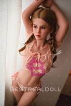 Load image into Gallery viewer, US Stock - Sabriel 150cm M46 Small Boobs ROS Silicone Head Sex Doll TPE Body Adult Oral Sex Love Doll with Movable Jaw (Free 2ND Head)