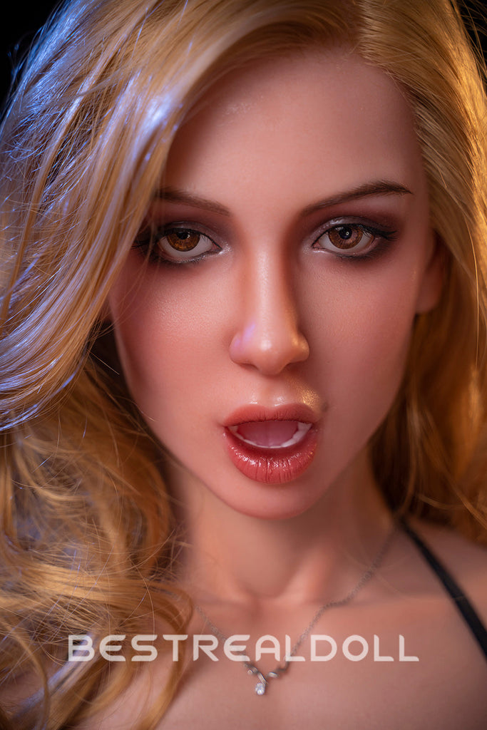 US Stock - RIDMII Liza Unique Design 166cm #404 Realistic ROS Head Small Boobs Sex Doll Silicone Head TPE Body Oral Sex Movable Jaw Adult Love Doll