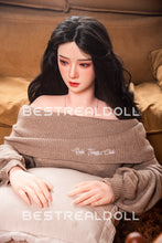 Load image into Gallery viewer, US Stock - RIDMII 163cm Unique Design Muncey Asian Medium Boobs Sex Doll Silicone Head TPE Body Long Black Hair Love Doll