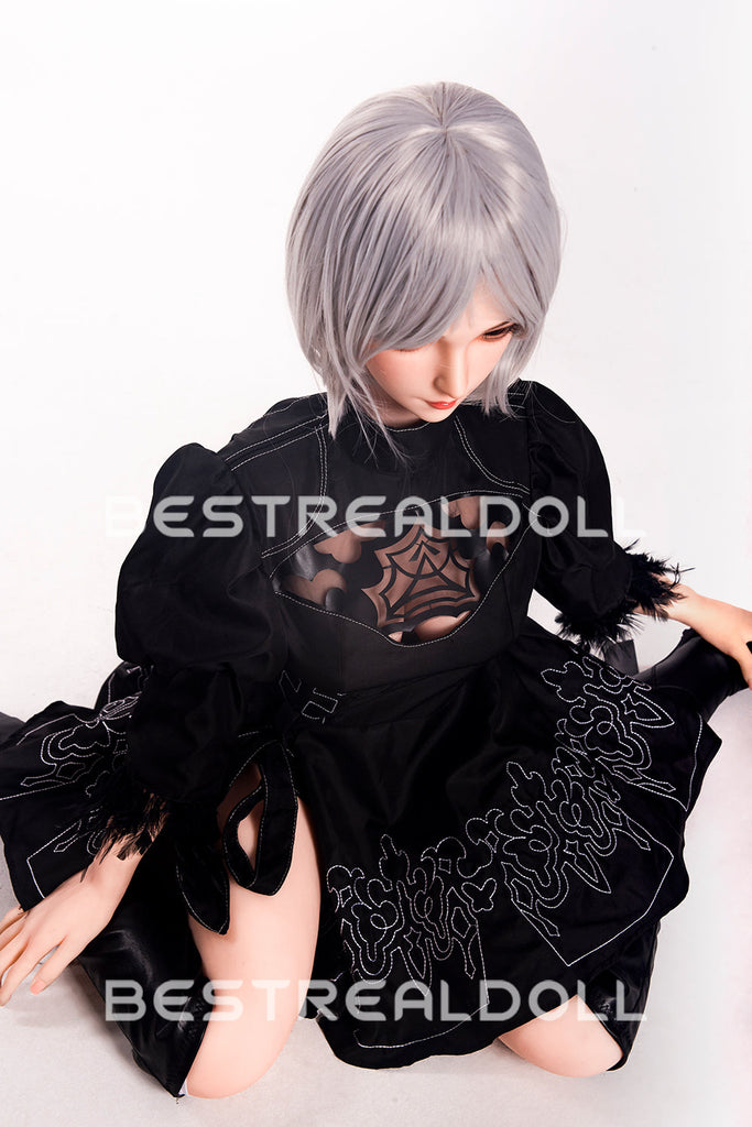 US Stock - RIDMII 163cm Unique Design Momo Plus Cosplay Medium Boobs Sex Doll Silicone Head TPE Body Love Doll