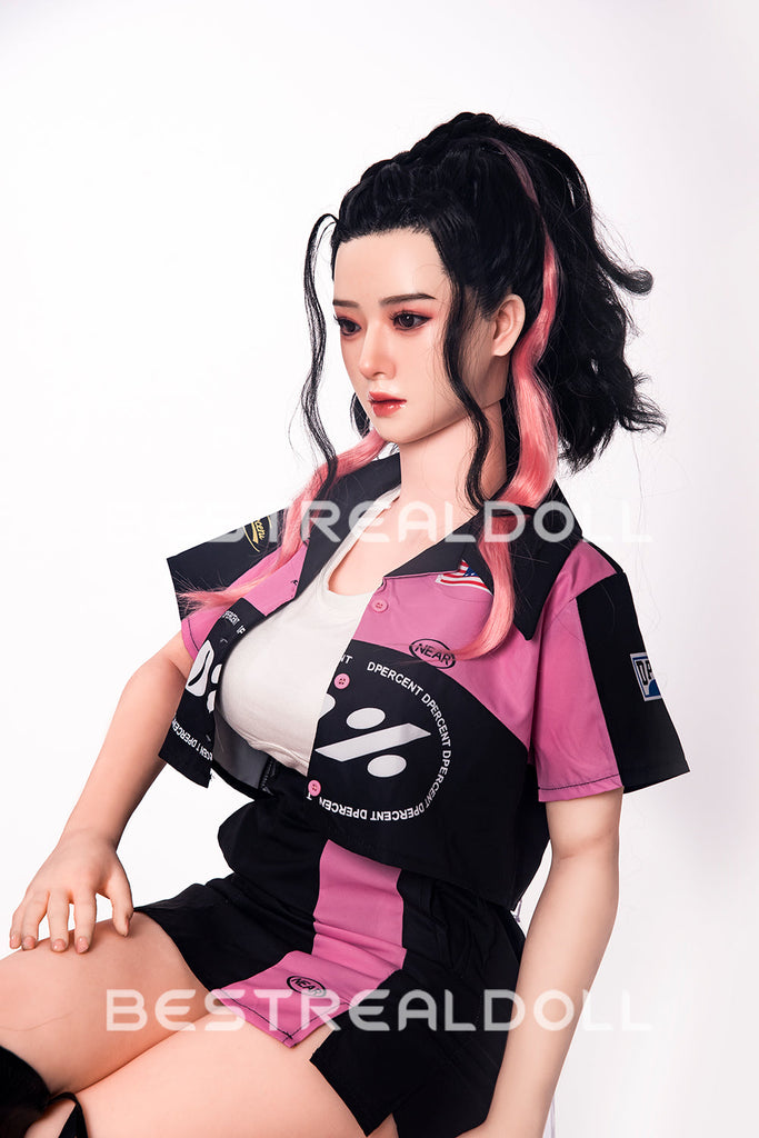 US Stock - RIDMII 163cm Unique Design Muncey Plus Silicone Head Sex Doll TPE Body Medium Boobs Love Doll