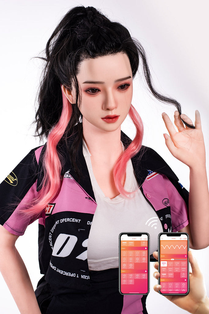 US Stock - RIDMII 163cm Unique Design Muncey Plus Silicone Head App-Controlled Sex Doll TPE Body Medium Boobs Love Doll