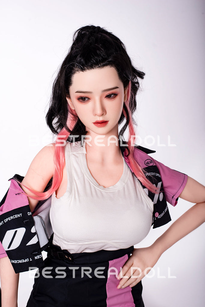 US Stock - RIDMII 163cm Unique Design Muncey Plus Silicone Head Sex Doll TPE Body Medium Boobs Love Doll
