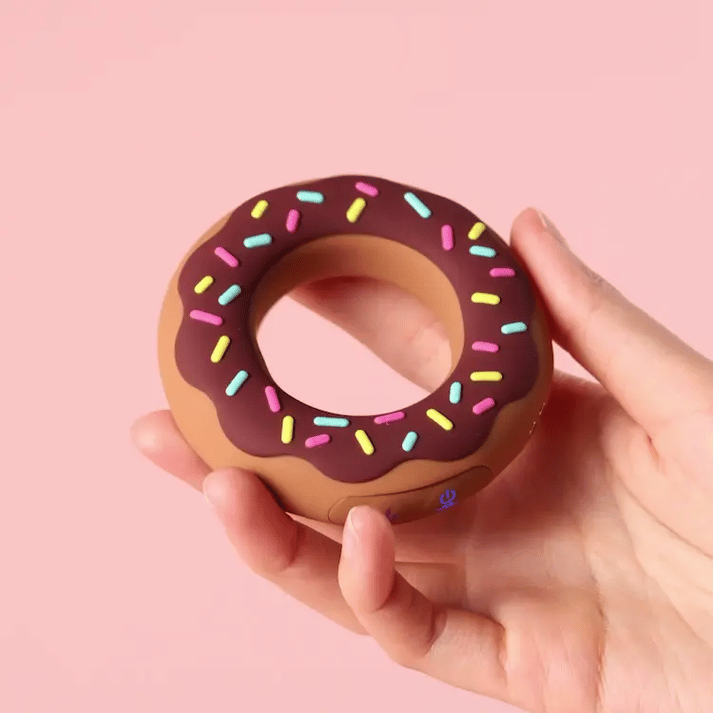 Doughnut Heating Vibrating Cock Ring