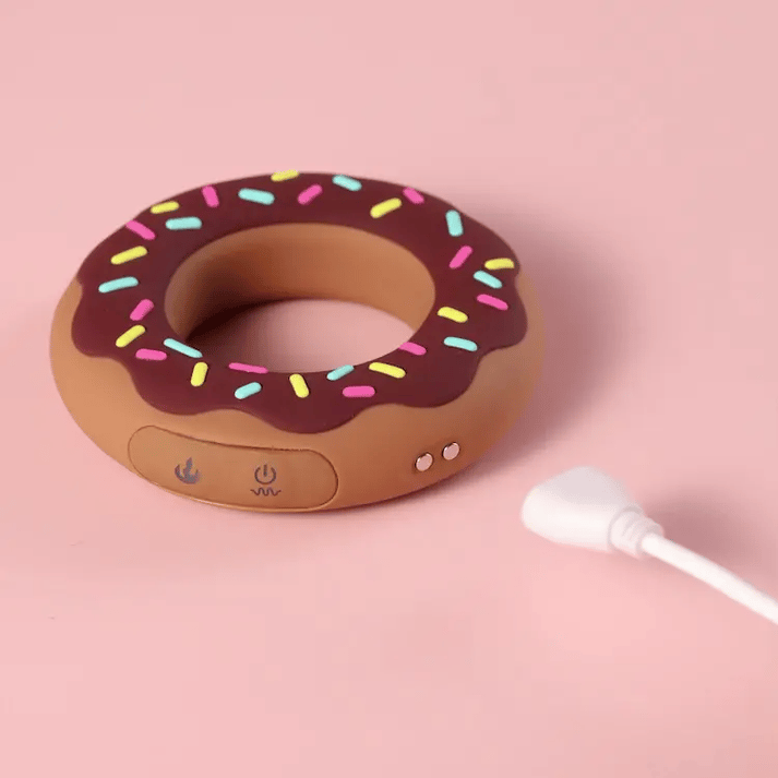 Doughnut Heating Vibrating Cock Ring
