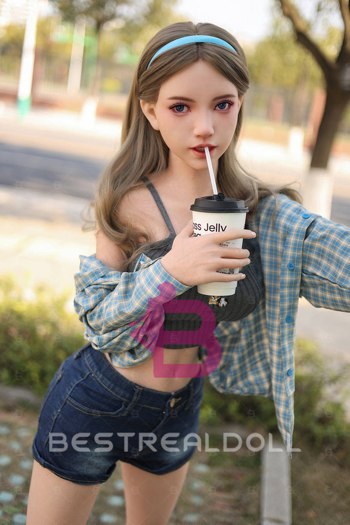 US Stock -Tindra 150cm K171 Full Jelly Breasts Silicone ROS Sex Doll Movable Jaw Silicone Adult Love Doll