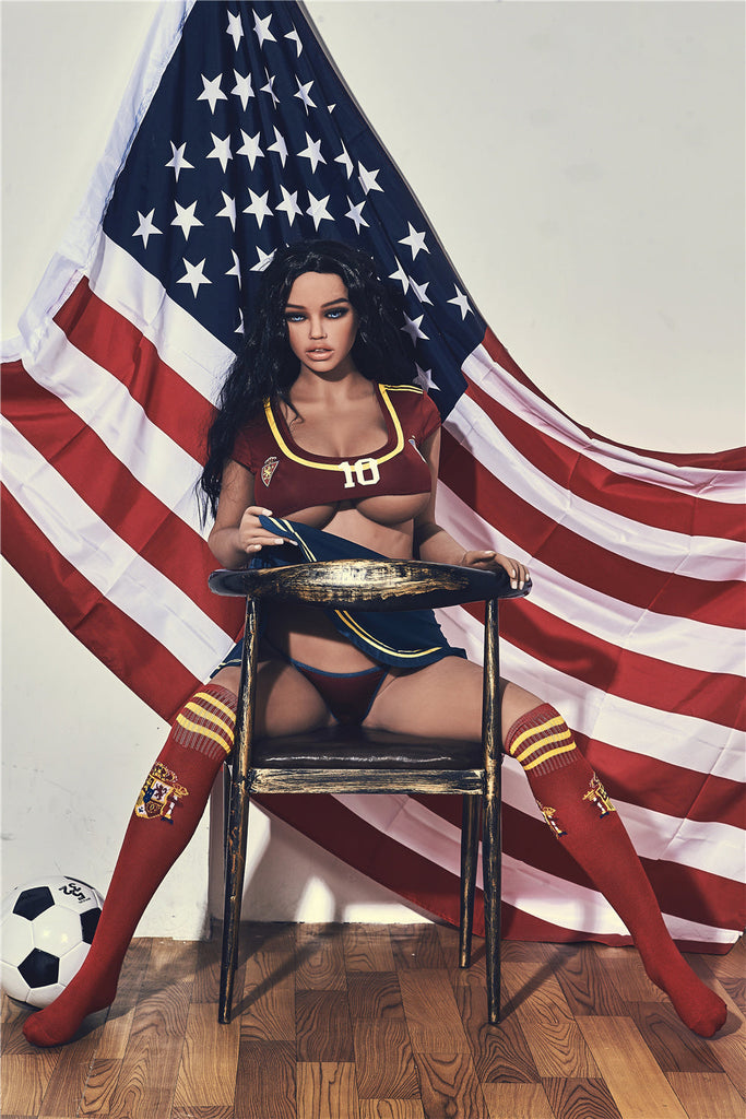 US Stock - Irontechdoll Jane 163cm #56 Head Realistic BBW TPE Sex Doll Football Girl