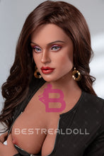 Load image into Gallery viewer, YAMIEE Ella 163cm Silicone ROS Head Movable Jaw Sex Doll TPE Body Tanned Skin Oral Sex Adult Love Doll